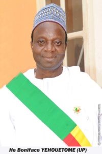 He Boniface YEHOUETOME Député de la 8ème Législature du Bénin,  Premier questeur de l’Assemblée