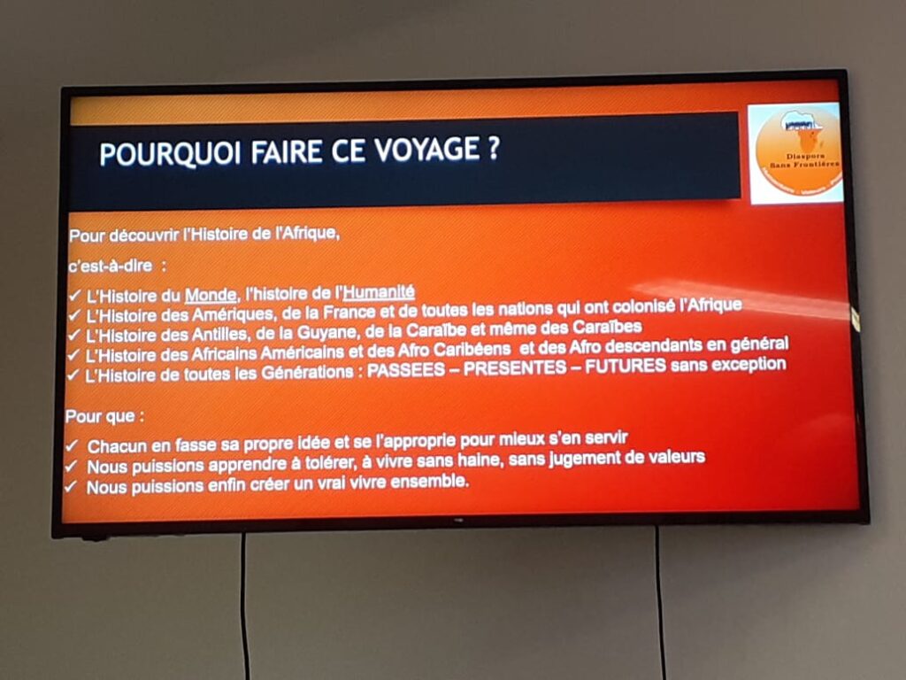 DSF en pleine préparation du voyage Bénin-Togo